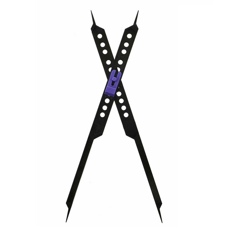 Proportional Scale Divider Art Drawing Ruler Durable Portable Easy To Use Drawing Tool Artists Adjustable Can Lock Home Tools: black