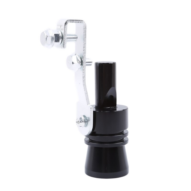 Universele Simulator Fluiter Uitlaat Nep Turbo Fluitje Pijp Geluid Uitlaat Blow Off Auto Styling Tunning: black  XL