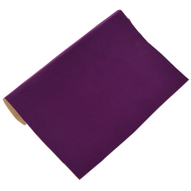 A4 adhésif velours flocage tissu couleur unie tissu pour vêtements chaussures sacs bricolage accessoires de couture à la main: Light purple