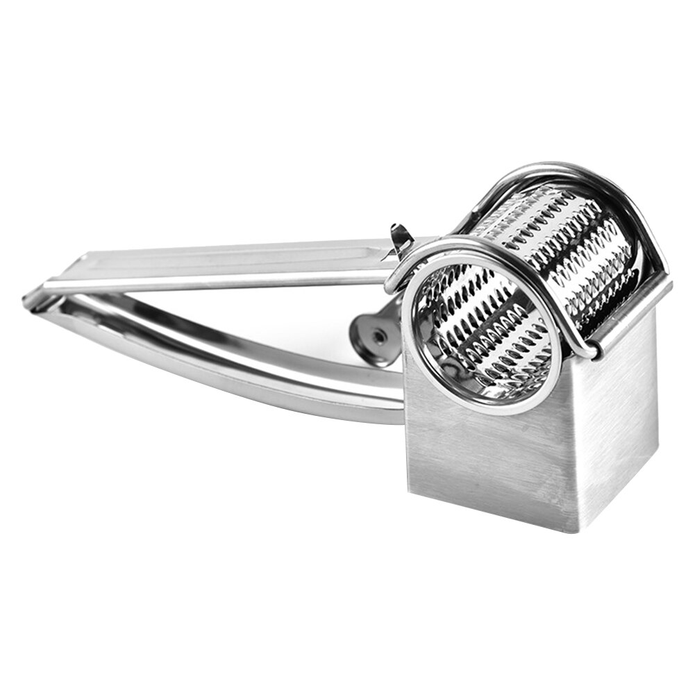 Stainless Steel Rotary Cheese Grater with 1Different Blades Cheese Slicer Chopper Kitchen Tool Cheese Ralador: Default Title