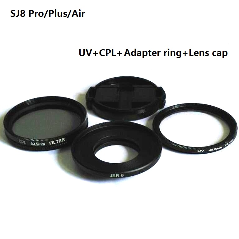 Clownfish Voor SJCAM SJ6 Legend SJ7 Ster MC Lens UV + CPL + Bescherming Cap Lens UV Filter Lens cover Voor SJCAM Sj8 pro Air/SJ7: SJ8 UV CPL set
