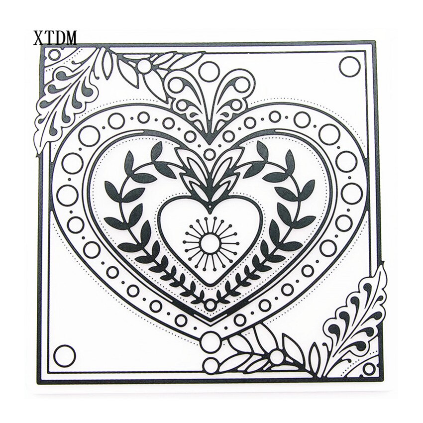 Plantilla de tótem de amor de plástico para Pascua, fabricación de tarjetas artesanales, álbum de tarjetas de papel, decoración de boda, carpetas en relieve