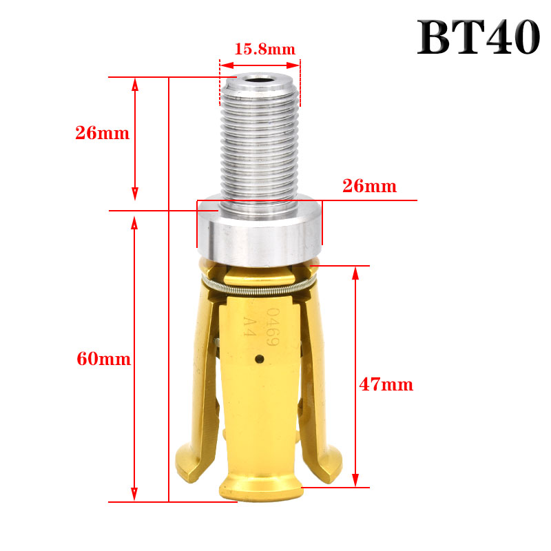 Bt50 Bt30 Bt40 45 Graden Spindel Grijper Hsk63 Klauw Klem 4 Petal Pull Claw Tool Frezen Cnc Machine Center: 34mm