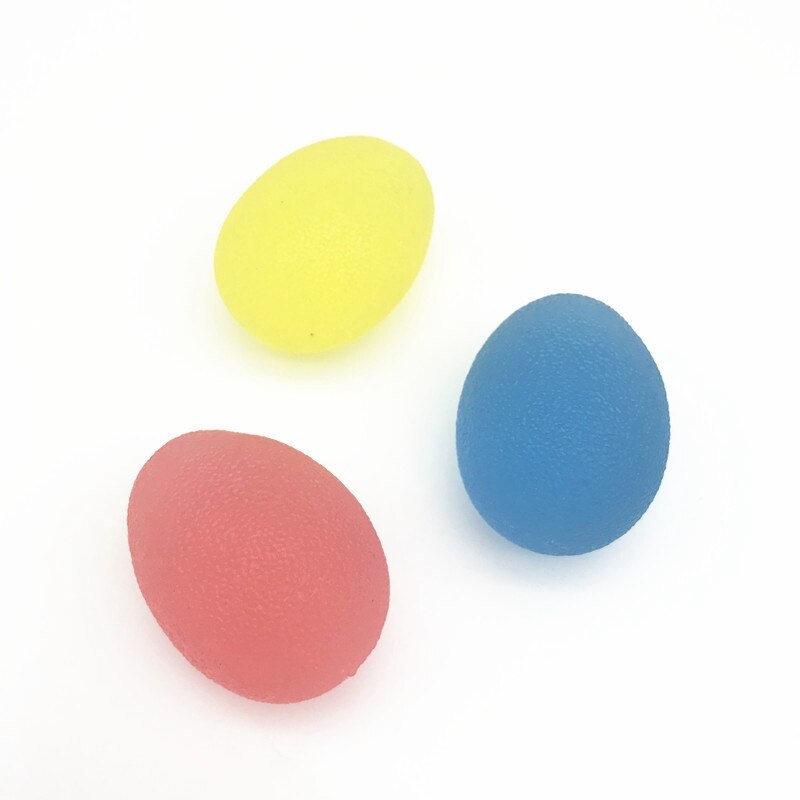 3 stuks stressverlichtende bal, handstressballen, oefenbal in de vorm van een knijpbal, handvinger en gripversterkende therapiebal