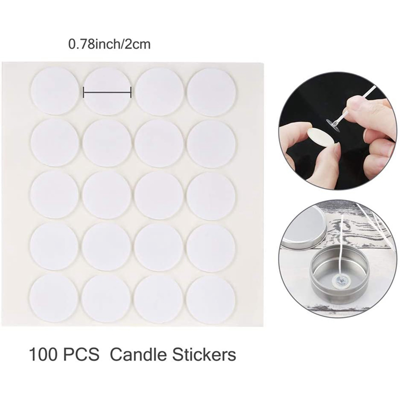 Candle Making Kit,DIY Candles Craft Tools with 8x Colors Wax Candle Dye,100x Candle Wicks,100x Candle Wicks Sticker