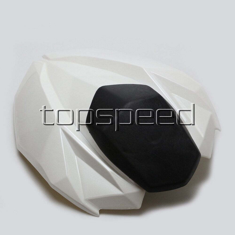 Cubierta blanca para asiento trasero de motocicleta, cubierta para Kawasaki Z800