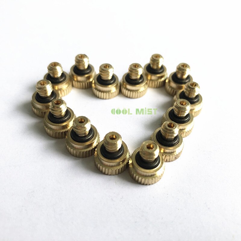 H66 Wasser Nebel Kühlsystem Sommer Sprinkler Messing Düsen Outdoor Garten Gewächshaus Injektor Wasser Spray 6M-18M bewässerung sets