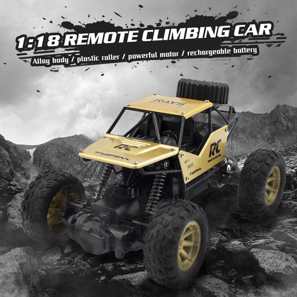 12x20x14cm 1/18 2.4ghz 4wd Gw126 Radio Remote Control Off Road Rc Car Atv Buggy Climbtruck Control Distance 80m Off-road Vehicle