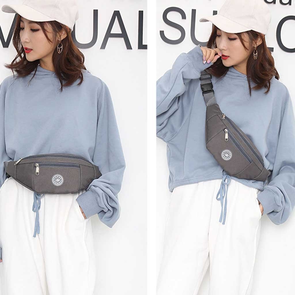 Women and Men Multifunctional bum bag Oxford Oxford convenient waist bag Male Outdoor Sport Easy to carry waist bag fanny pack