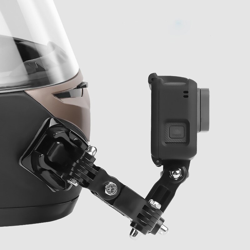 Casque de moto support de Base de menton pièces universelles équitation ensemble d'adaptateur de montage fixe pour Gopro xiaomi yi 4k Dji Osmo caméra d'action