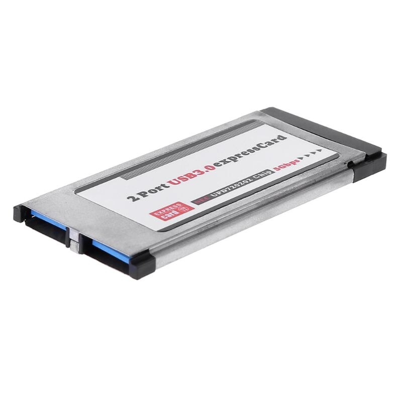 2 Port Usb 3.0 Express Card Expresscard 34Mm/54Mm Verborgen Adapter Voor Laptop