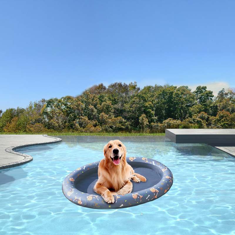 140*96Cm Luchtbed Zwembad Voor Hond Drijvende Zwembad Huisdier Water Speelgoed Zwembad Rij Bed Opblaasbare strand Speelgoed Voor Honden Katten