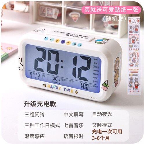 Led Multifunction Digital Clock Electronic Desk Bedroom Date Temperature Lcd Glowing Usb Digital Clock Zegar Home Clock DB60SZ: style1