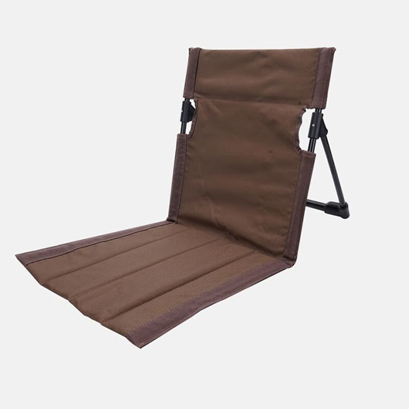 1pc foldbare campingstole udendørs have park enkelt doven stol ryglæn hynde picnic camping foldbar rygstol strandstole: Rødvin