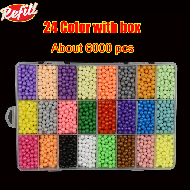 DIY Set Perlen Werkzeug Kreativität Magische Wasser Perlen Stecktafel Kunst und Handwerk für Kinder Mädchen Kinder Spielzeug für Mädchen Perlen Set: Rot