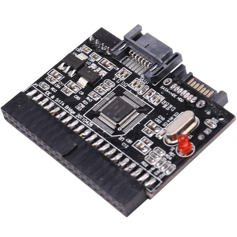 2 In 1 Ide Naar Sata/Sata Naar Ide Adapter Converter & Schroef Terminal Connector Kabel RJ45 Male Naar 8 Pin Verlengkabel