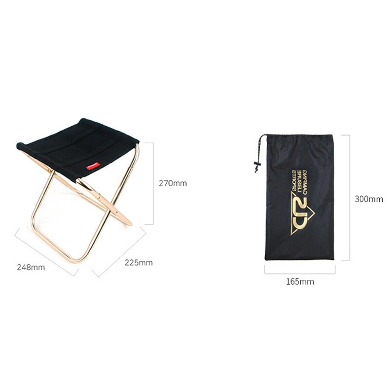Magie Liga draussen klappstuhl schwarz extra große 7075 Aluminium legierung angeln Camping stuhl Grill hocker klapp hocker po