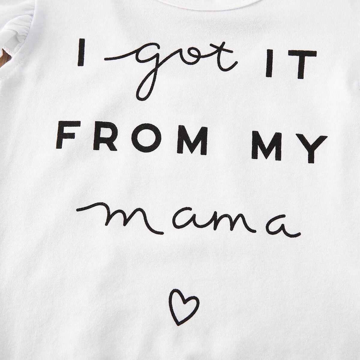 0-24m da criança do bebê meninas conjuntos de roupas 3 pçs carta babados manga macacão topos + leopard shorts + bandana