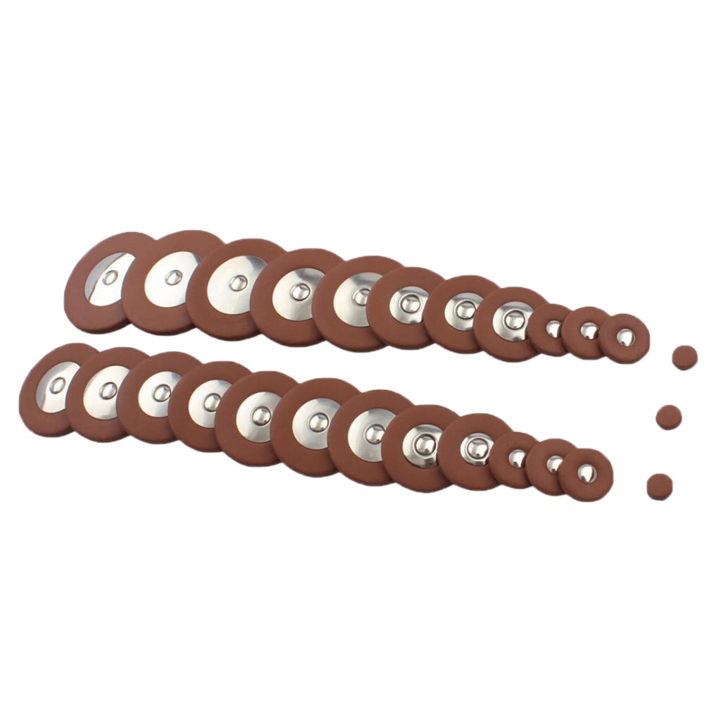 26 Stuks Altsax Pads Sax Leather Pads Vervanging Voor Saxofoon Sax Accessoire