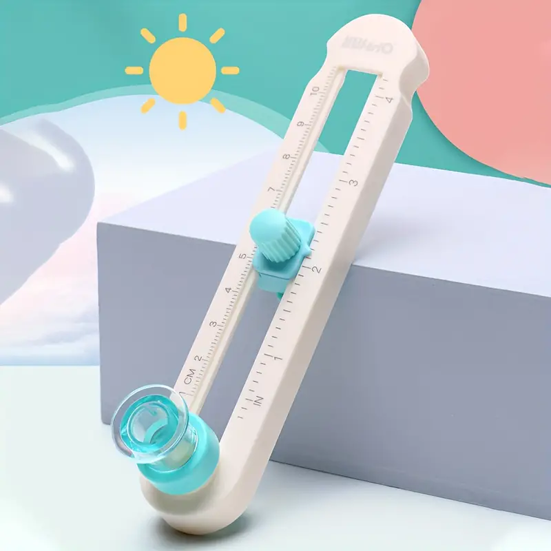 360 ° Coupe-cercle réglable – Outil de scrapbooking de précision pour des coupes de papier circulaires parfaites – Idéal pour les amateurs d'artisanat: Default Title