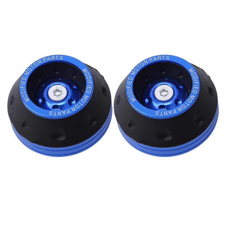 Aluminum Alloy Front Fork Wheel Frame Sliders Damping Falling Protection Tool Scooter 2 Pcs Car Motorcycle Accessories: Blue