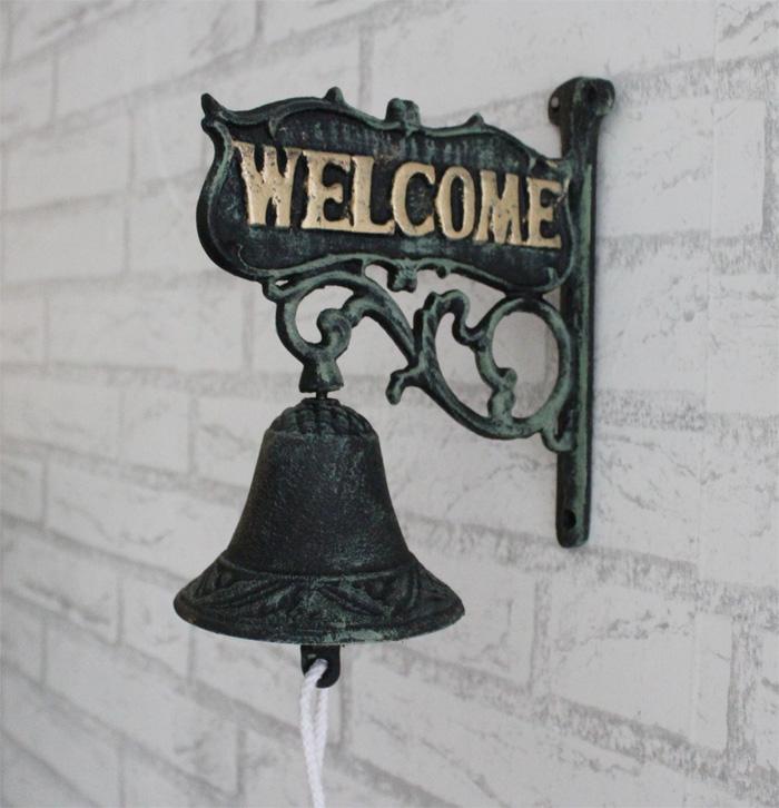 Pug Welcome Deurbel, Gietijzeren Diner Bell, Retro Airconditioning