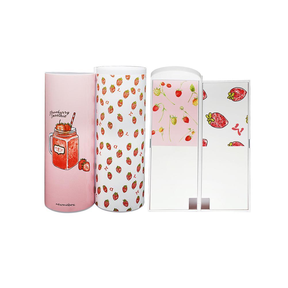 Kawaii Pencil Case Double Layer Pen Box With Mirror Calculator Whiteboard Pen Wiper For School Supplies Cosmetic case etui
