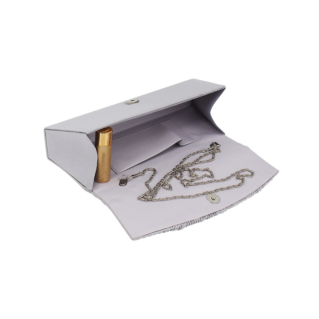 Aelicy Vrouwen Ruches Minaudiere Avondfeest Telefoon Handtas Ontworpen Elegante Solid Hasp Hand Te Nemen Tas