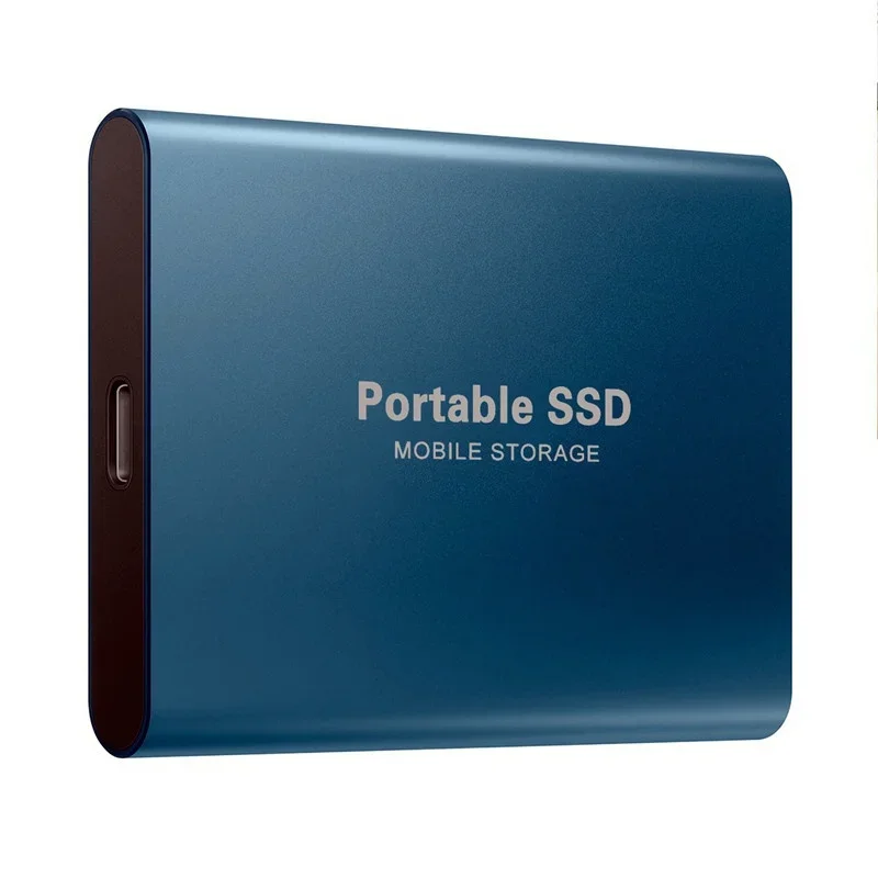 Portable SSD 16TB External Hard Drive High-speed Mobile Solid State Drive External Storage Decives Hard Disks for PC/ Mac: WHITE