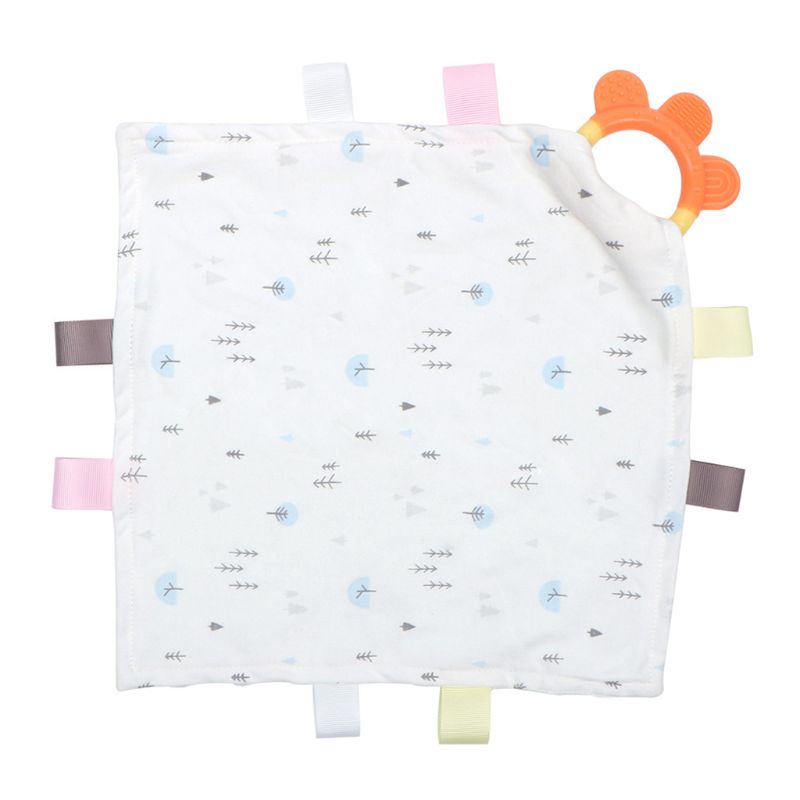 Neonato Placare Asciugamano Trapunte Coperta con Morbida Teether Giocattolo Del bambino Lenitivo Pulire Fazzoletto: 4