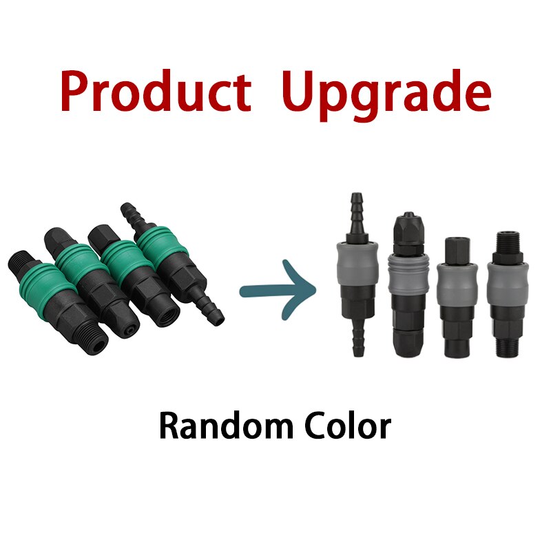 2PCS PVC Pneumatic fitting High pressure coupling Air Hose Quick compressor connector Thread Pneumatic Quick Coupling