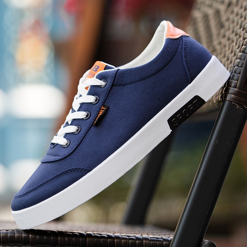 spring and autumn explosions men's shoes student canvas shoes men's white shoes trend sports casual shoes non-slip breathab