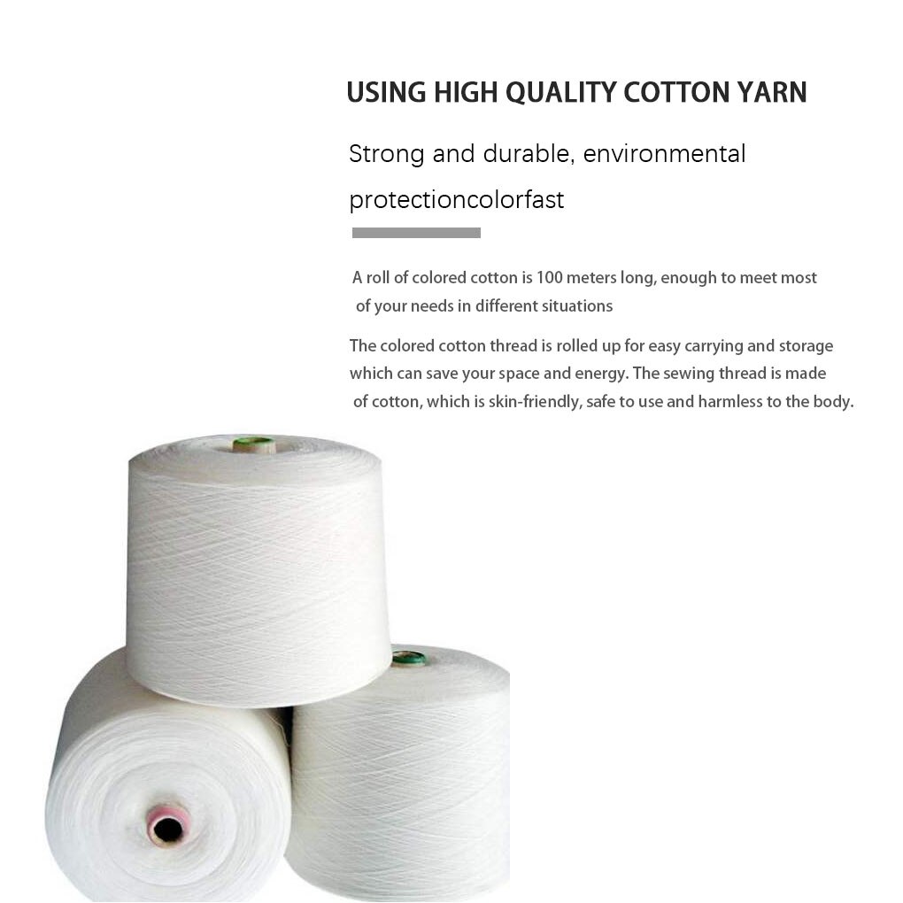 2mm Sewing Thread Sock Clothes Scarf Knitting Weaving Cotton Line Spool 100 Meter Sewing Accessory