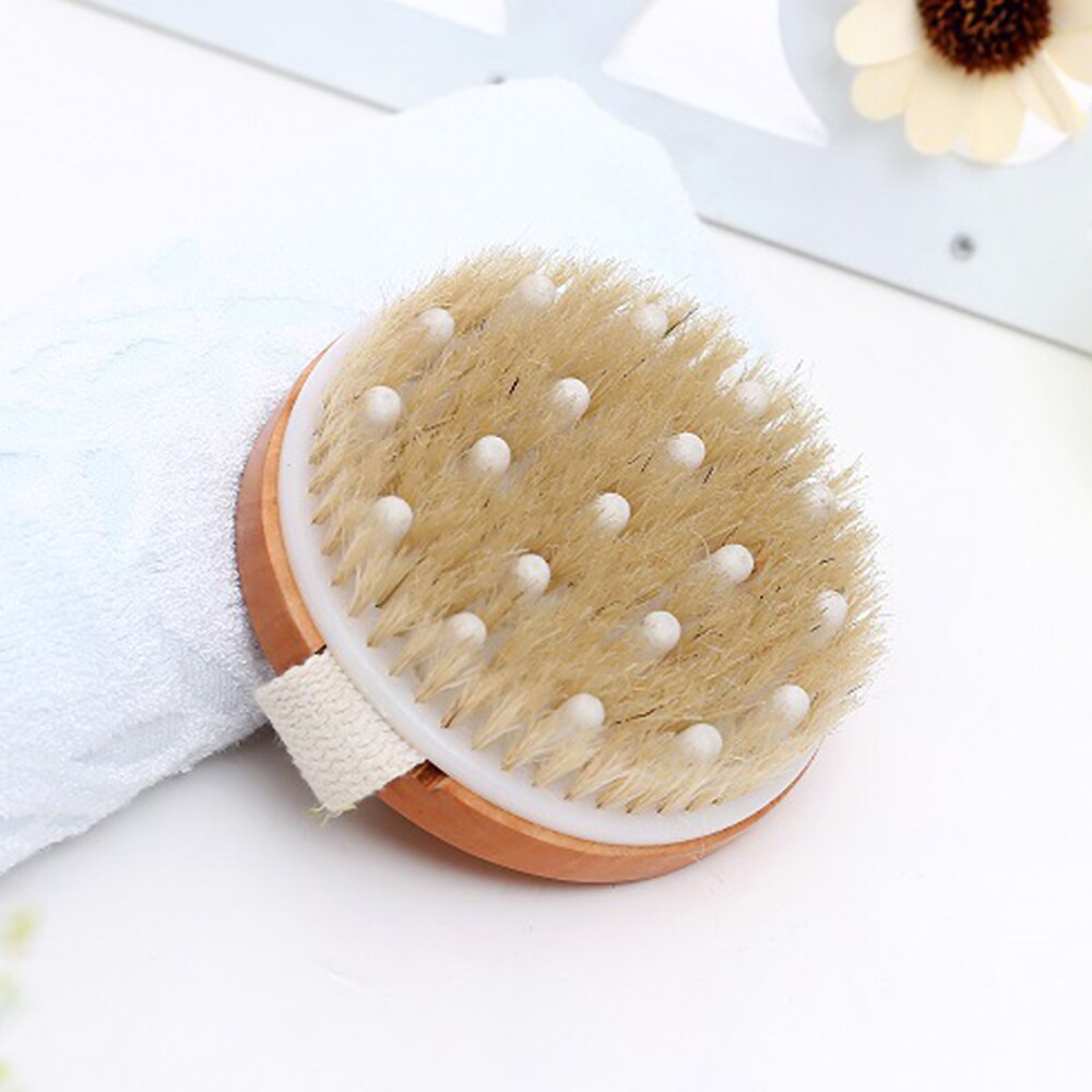 BRISTLE HYDREA BODY BRUSH CELLULITE SHOWER DRY SKIN EXFOLIATION SCRUBBER