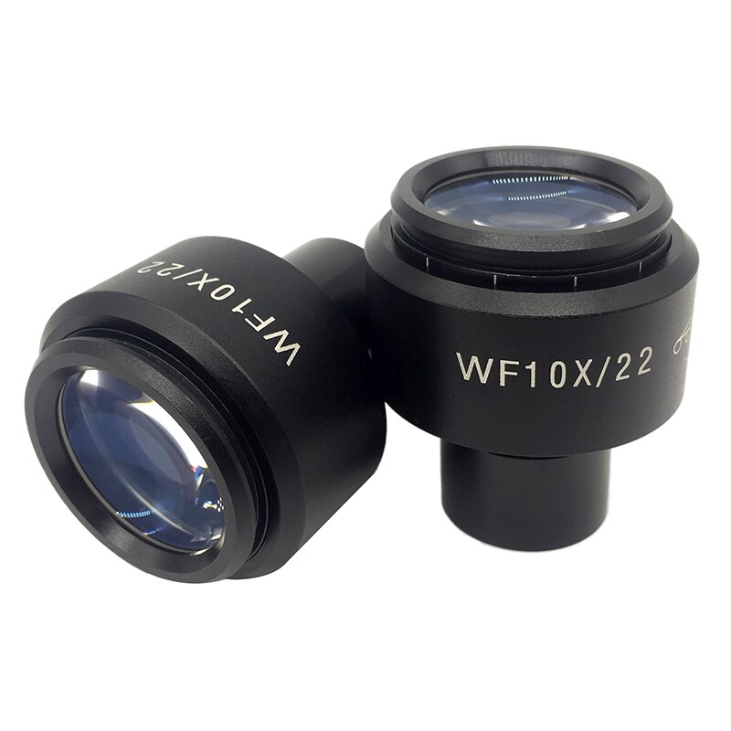 One piece WF10X/22 High Eyepoint Eyepiece Lens for Biological Microscope 22mm Diopter Adjustment WF10X 10X Fully Coated Ocular