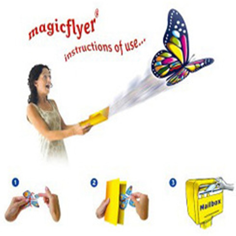 Huilong Vliegende Vlinder Stalen Frame Magic Props Speelgoed Magic Flying Butterly Fun Prank Speelgoed Voor Kinderen Shocker
