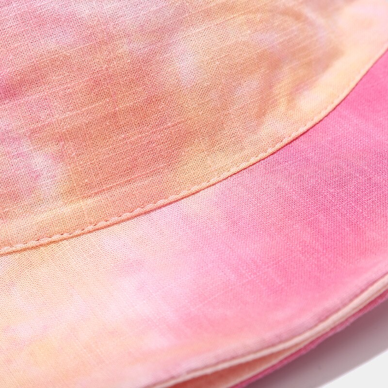 Multi-color tie dye buket hat for women Sun protection caps for ladies Girls floppy bucket Caps printing Hip Hop Hats