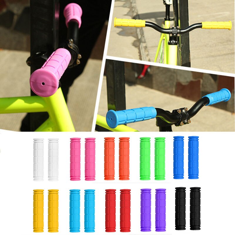 BMX MTB Cycling Mountain Bicycle Scooter Bike Handle Bar Rubber Soft End Grip
