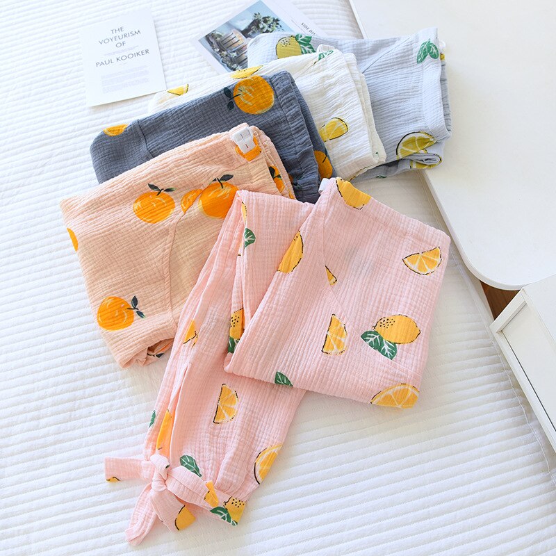 Maternity Adjustable Pajama-pants Cotton Spring Summer Thin Loose Homewear Pregnant 2022 Autumn Postpartum Home Trousers Pijama