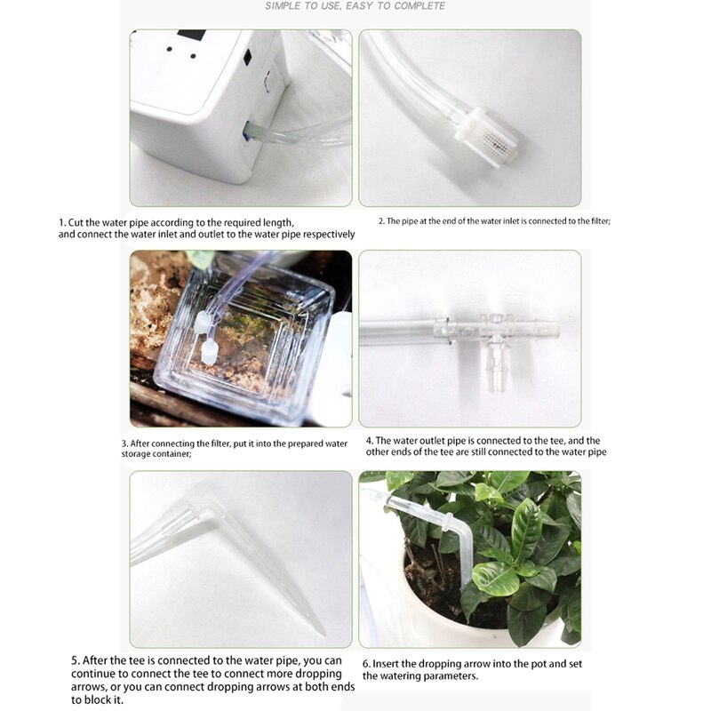 Intelligent Drip Irrigation System Automatic Watering Timer Garden Self-Watering Pump for Flowers