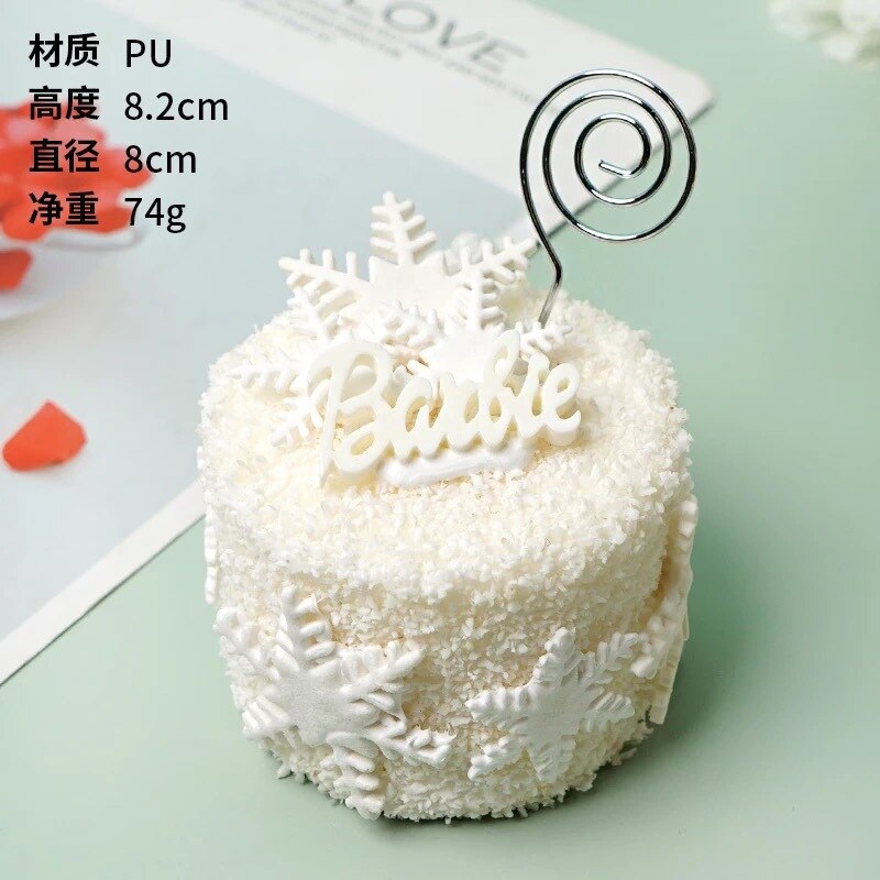 Simulation Cake Note Folder Model Window Display Shooting Props High Quantity: white
