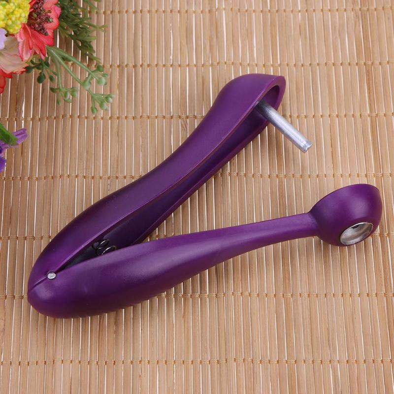 1PC Cherries Pitter Plastic Fruits Tools Fast Cherry Seed Removers Stainless Steel Cherry Gadgets Useful Kitchen Tools