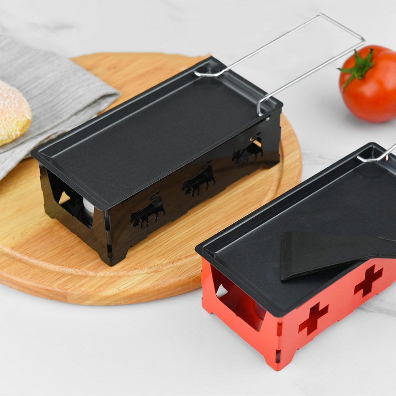 Tarttumaton metalli juusto raclette leivinpannu uuni grilli levy rotaster uunipelti liesi runko lastalla setti keittiön leivontatyökalu