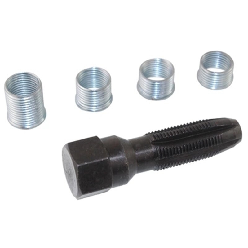 14mm Spark Plug Re-thread Rethread Rethreader Repair Tap Tool Reamer Inserts Kit