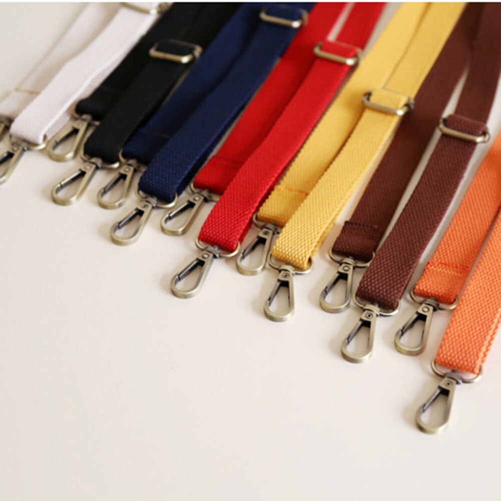 130cm Canvas Bag Strap Adjustable Shoulder Strap Bag Replacement Accessory 6 Colors Candy Color