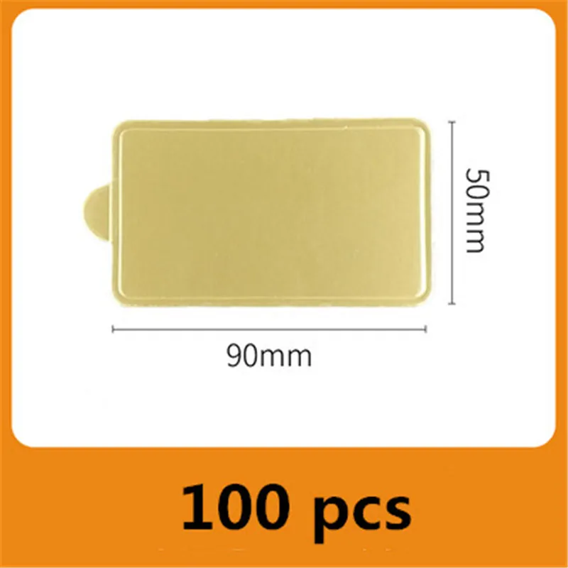 100 pcs/pack Cake Cardboard Mini Cake Boards Cupcake Dessert Tray Multi Shape Paper Golden Base Cake Pastry Decorative Kit Party: VIOLET/紫罗兰