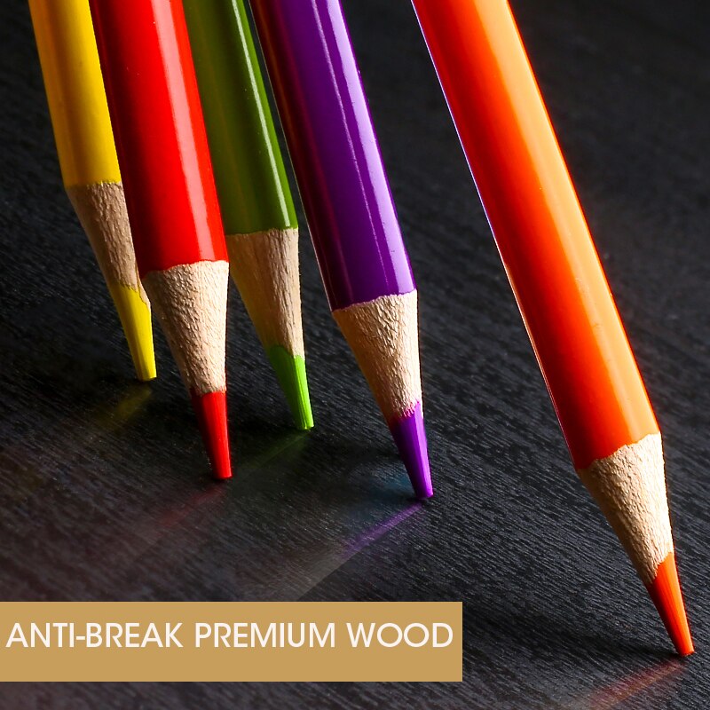 Anddal-lápices de colores Brutfuner para niños, lápices de colores profesionales para dibujar, suministros de arte, 260/180/120/72/48