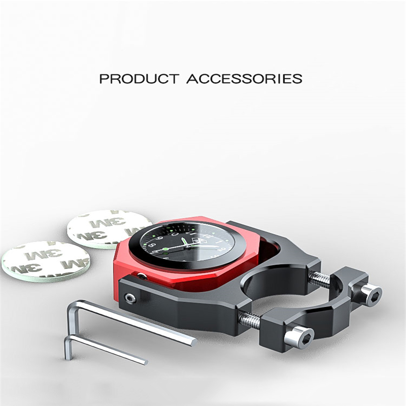 Moto Motocross moto étanche température lumineuse universelle guidon monture horloge moto montre thermomètre