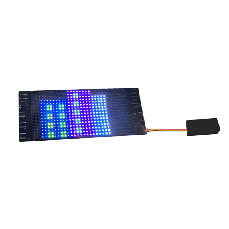 16*32 prickar 7 färg flexibel led display belysning dj utrustning dekorationer tyg hatt infoga flexibel led skärm