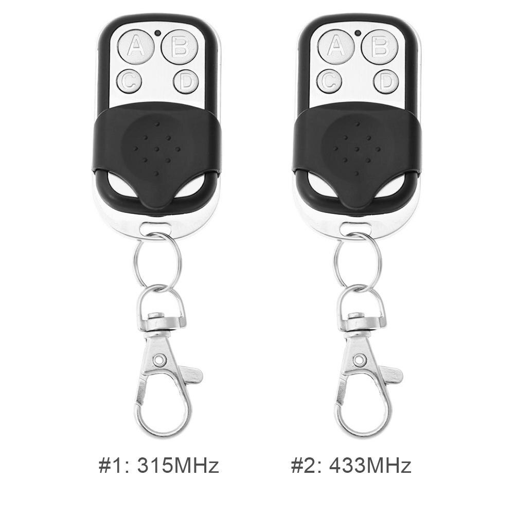 4 Channels 315/433MHz Wireless RF Remote Control Smart Copy Remote Control Cloning Duplicator Electric Gate Garage Door Key Fob